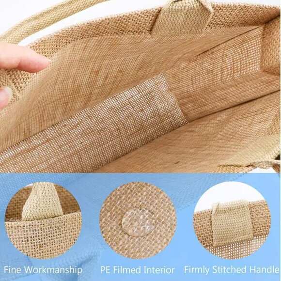 Custom Canvas Tote Bag, Large Size - Pink Girly Theme, Cream Tote - Picture 9 of 14